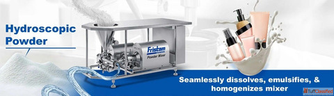 PM Powder Mixer Solves Lumps When Mixing Hygroscopic Powder Water PM Powder Mixer Solves Lumps When Mixing Hygroscopic Powder Water