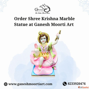 Order Shree Krishna Marble Statue at Ganesh Moorti Art