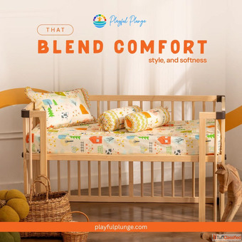 Baby Bedding Set - Soft Cozy Travel-Friendly Playful Plunge Baby Bedding Set - Soft Cozy Travel-Friendly Playful Plunge