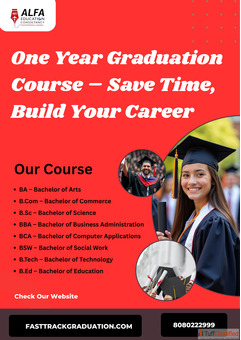 One Year Graduation Course Saves Time and Builds a Career One Year Graduation Course Saves Time and Builds a Career