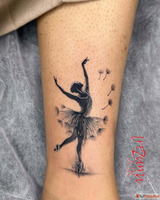 Dancing Girl Tattoo Realistic Tattoo Artist Tattoo Shop - Ir...