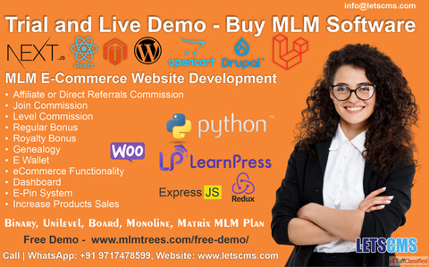 Cryptocurrency MLM Ecommerce Website Binary Board Monoline Force Matrix Unilevel Plan