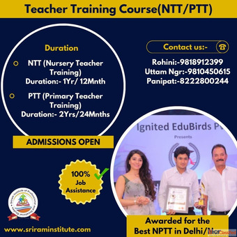 Best nursery teacher training course in Uttam Nagar