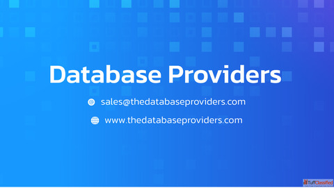 Advancing B2B Email Database and Data Management Excellence Database Providers