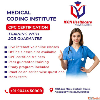 BEST MEDICAL CODING CPC CERTIFICAITON TRAINIGN INSTITUTE IN HYDERABAD AMEERPET