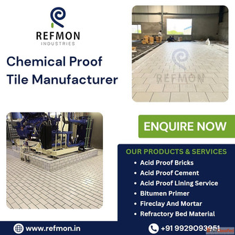 Secure your industrial space with our Acid Proof Tiles Refmon Industries