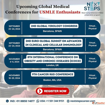 Upcoming International Conferences for USMLE CV Next Steps