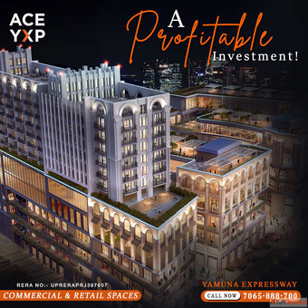 Prime 500 sq ft Commercial Spaces at Ace YXP near Jewar Airport 7065888700