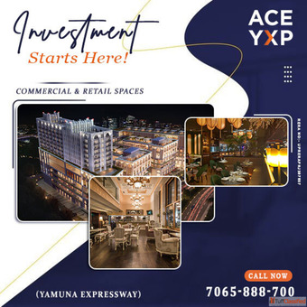 Prime 500 sq ft Commercial Spaces at Ace YXP near Jewar Airport 7065888700