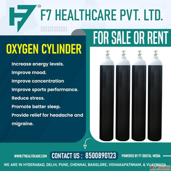 oxygen cylinder for sale and rent in Chennai f7 healthcare