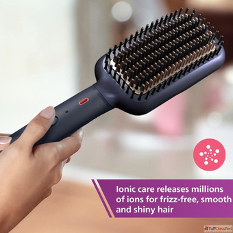 Heated Straightening Brush BHH88510 With Silk Protect Technology