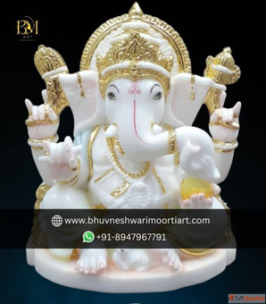 Ganesha Marble Murti Order Custom Statue Only At Bhuvaneshwari Moorti Art