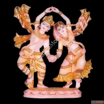 Exclusive Collection of Marble Radha Krishna Statue