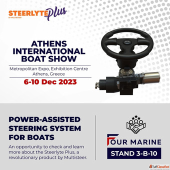 Power Assisted Steering System for Single Outboard Steerlyte Plus