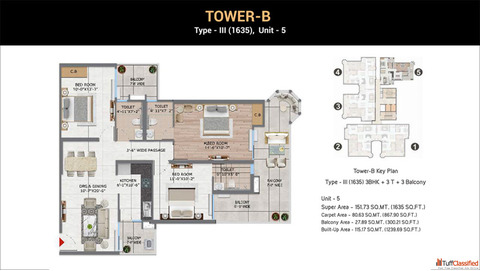 3 Bhk Apartments in NH24 Ghaziabad by Vvip Namah