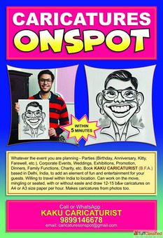 Book Live Event Caricature Artist Kaku Caricaturist 9899146678