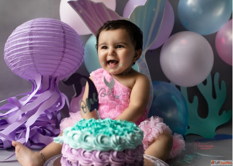Pre Birthday Photoshoot Cakesmash Birthday Photography Priya Chhabra Photography