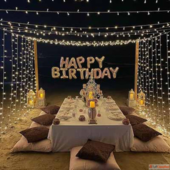 Terrace Decoration for Birthday Anniversary Marriage Engagement wedding in India