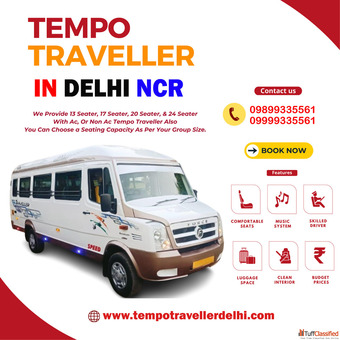 Cheapest Tempo Traveller on Rent in Delhi