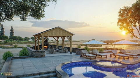 Capturing the Charm Farmhouse Event Planning with 3D Architectural Rendering in Rajkot Gujarat