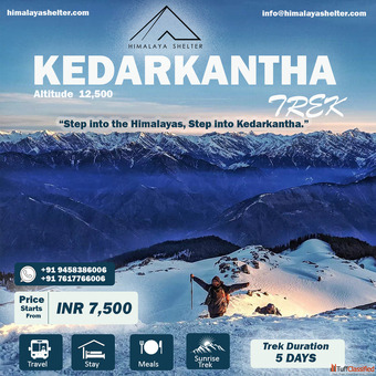 Kedarkantha Trek with Hiamalaya Shelter Book Now