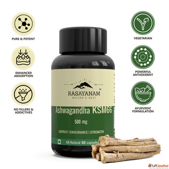 Premium Ashwagandha KSM66 for Energy Focus and Immune Support