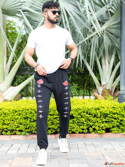 Buy Tistabene Printed Cotton Joggers Online