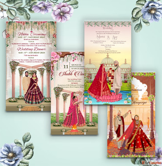 wedding invitation template by crafty art