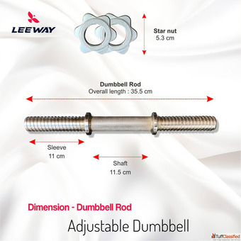 Versatile Adjustable Dumbbell Set 30kg Perfect for Home Gyms Leeway Fitness