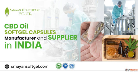 CBD Oil Softgel Capsules Manufacturer India