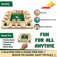 SYNCO Shut The Box Dice Game 4 Players