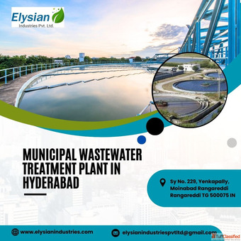 Municipal Wastewater Treatment Plant in Hyderabad Elysian industries