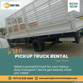 10 Ton Pickup Truck Rental in Sajaa