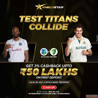 Enjoy WI vs AUS Test Action and Games on Khelostar