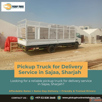 Pickup Truck Delivery Service in Sajaa Sharjah