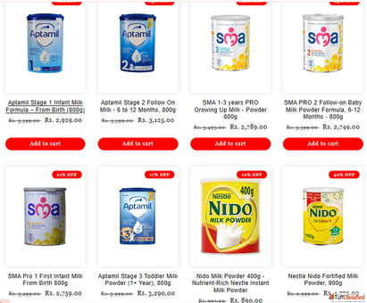 Buy Formula Milk Powder Online - Trusted Baby Nutrition LuckyStore.in
