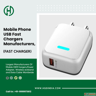Mobile Phone USB Fast Chargers Manufacturers Suppliers and Exporters India Hgd India