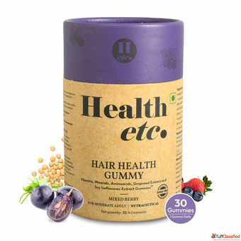 Biotin Hair Gummies for Men Women - Boost Hair Growth Naturally