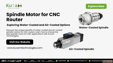 Spindle Motor for CNC Router Exploring Water-Cooled and Air-Cooled Options