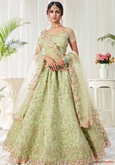 Buy Green Lehenga Online with Best Deals and Discounts