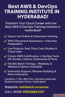 Best AWS And DevOps Training Institute in Hyderabad