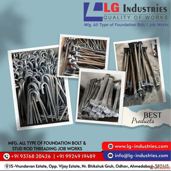 Stainless Steel Foundation Bolts Manufacturer Supplier in India LG Industries