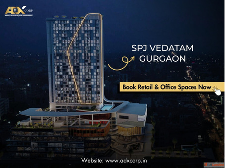 Invest in SPJ Vedatam Sector 14 Commercial Retail Space in Gurgaon