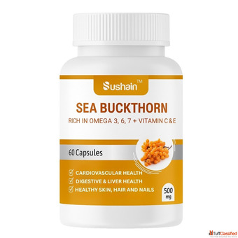 Sea Buckthorn Capsules - Omega-7 Antioxidants for Skin Energy