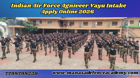INDIAN AIRFORCE AGNIVEER VAYU INTAKE APPLY ONLINE 2026