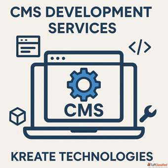 Custom CMS Development Services by Kreate Technologies - Build Your Website Your Way