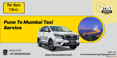Pune to Mumbai Taxi Service For Sure Taxi