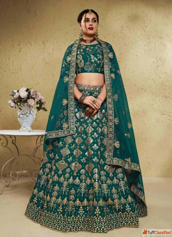 Buy Green Lehenga Online for Navratri Festival Look