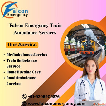 Falc Emergency Train Ambulance in Hyderabad offers safe and straightforward patient transfer service