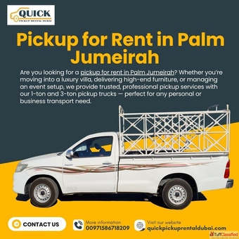 Pickup for Rent in Palm Jumeirah
